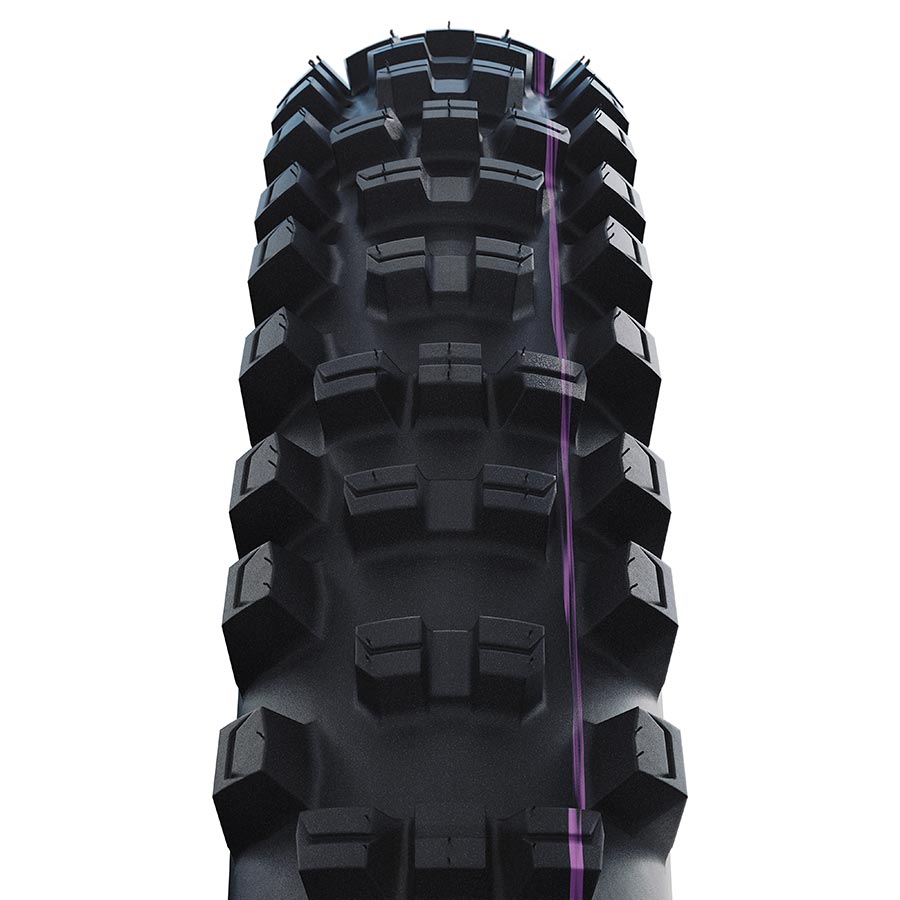Schwalbe Shredda Rear Tire - 29 x 2.50 Tubeless Folding BLK Evolution Line Gravity Pro Addix Ultra Soft Radial E-50