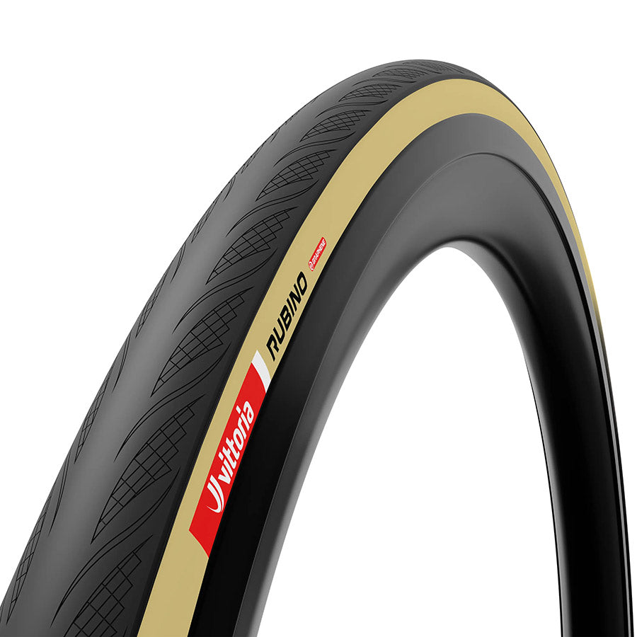 Vittoria Rubino V Tire - 700 x 28 Clincher Folding BLK/Tan 1C Graphene + Silica G2.0