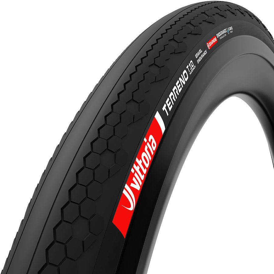 Vittoria Terreno T10 Hardpack Tire - 700 x 45 Tubeless Folding BLK Gravel Endurance Graphene G2.0