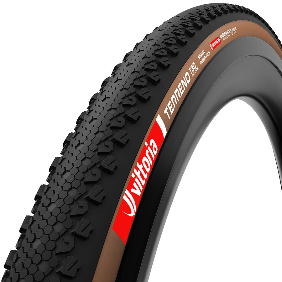 Vittoria Terreno T30 Fine Loose Tire - 700 x 40 Tubeless Folding BLK/Brown Gravel Endurance Graphene G2.0