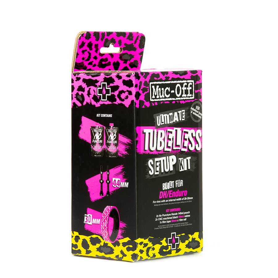 Muc-Off Ultimate Tubeless Kit - DH/Trail/Enduro 30mm Tape 44mm Valves