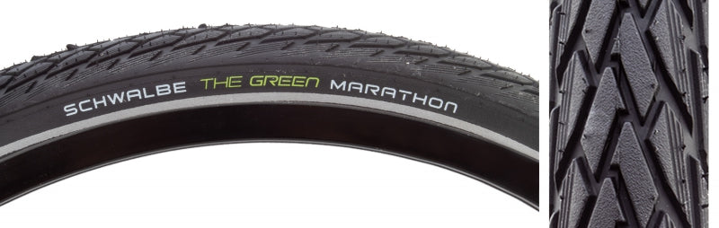 Schwalbe Green Marathon Tire - 26 x 1.50 Clincher Wire BLK