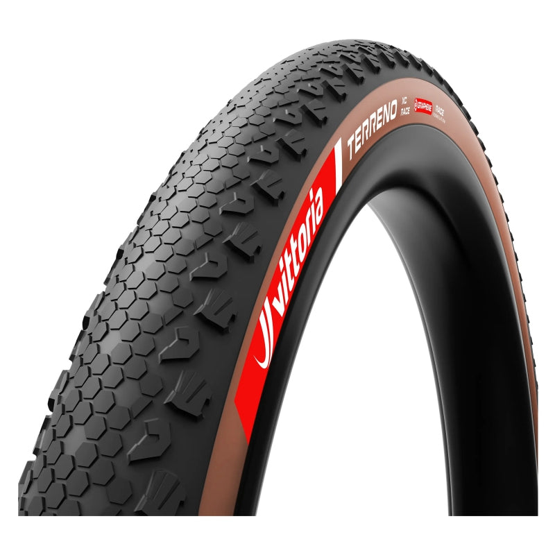 Vittoria Terreno XC Race Tire - 29 x 2.40 Tubeless Folding BLK/Brown Race Graphene + Silica