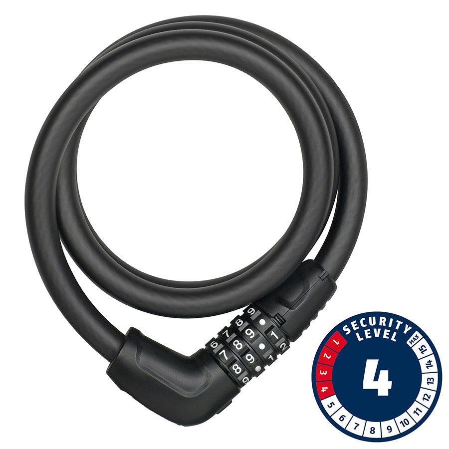 Abus Tresor 6412C Cable Lock - Combination 2.8 With Bracket Black