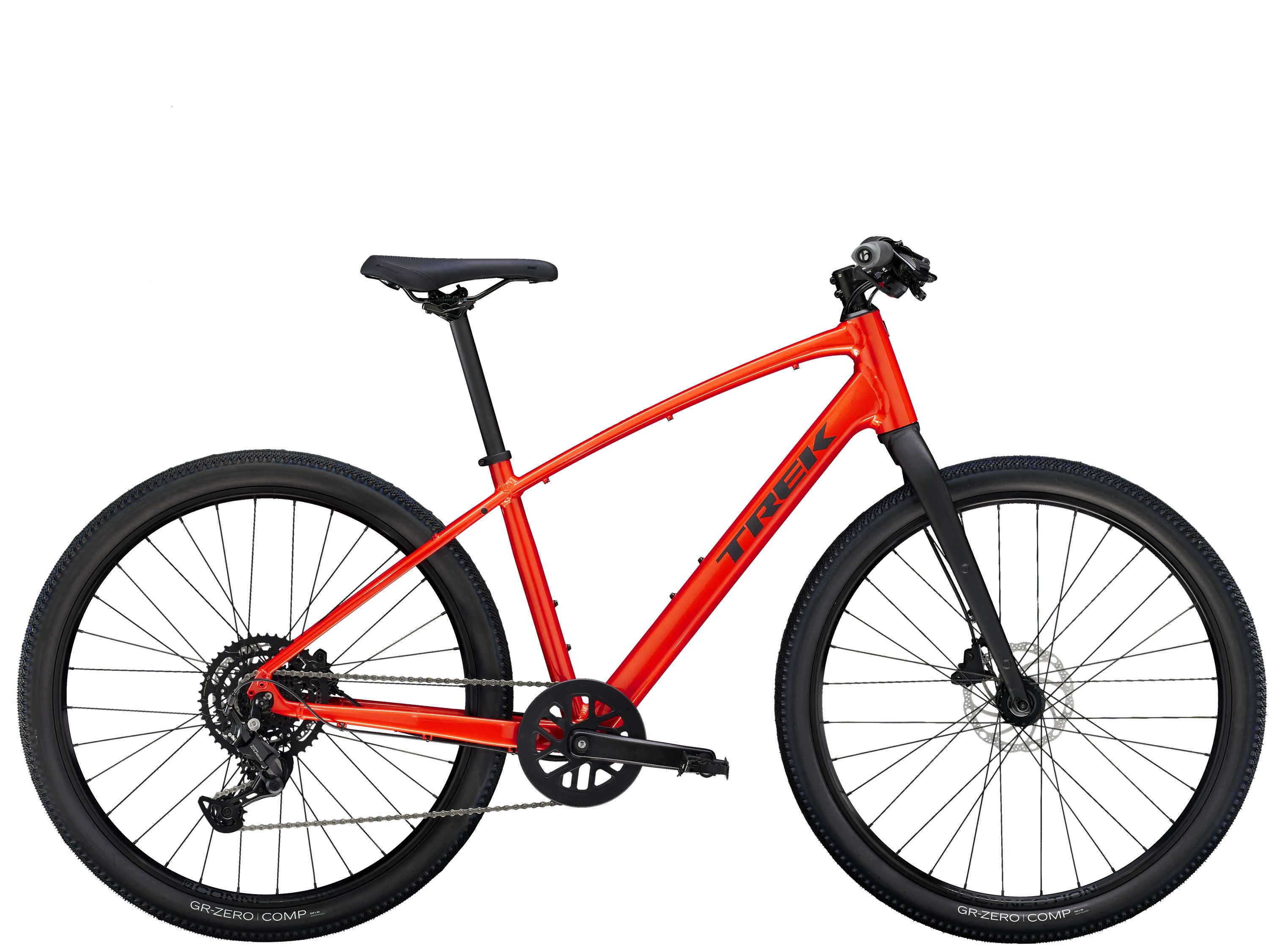 trek bicycle disc brakes FX 2 XXL/25" Black A lightweight Alpha Gold Aluminum frame with comfortable geometry and a Hyena hub NEW BRAKES! TREK FX 2
