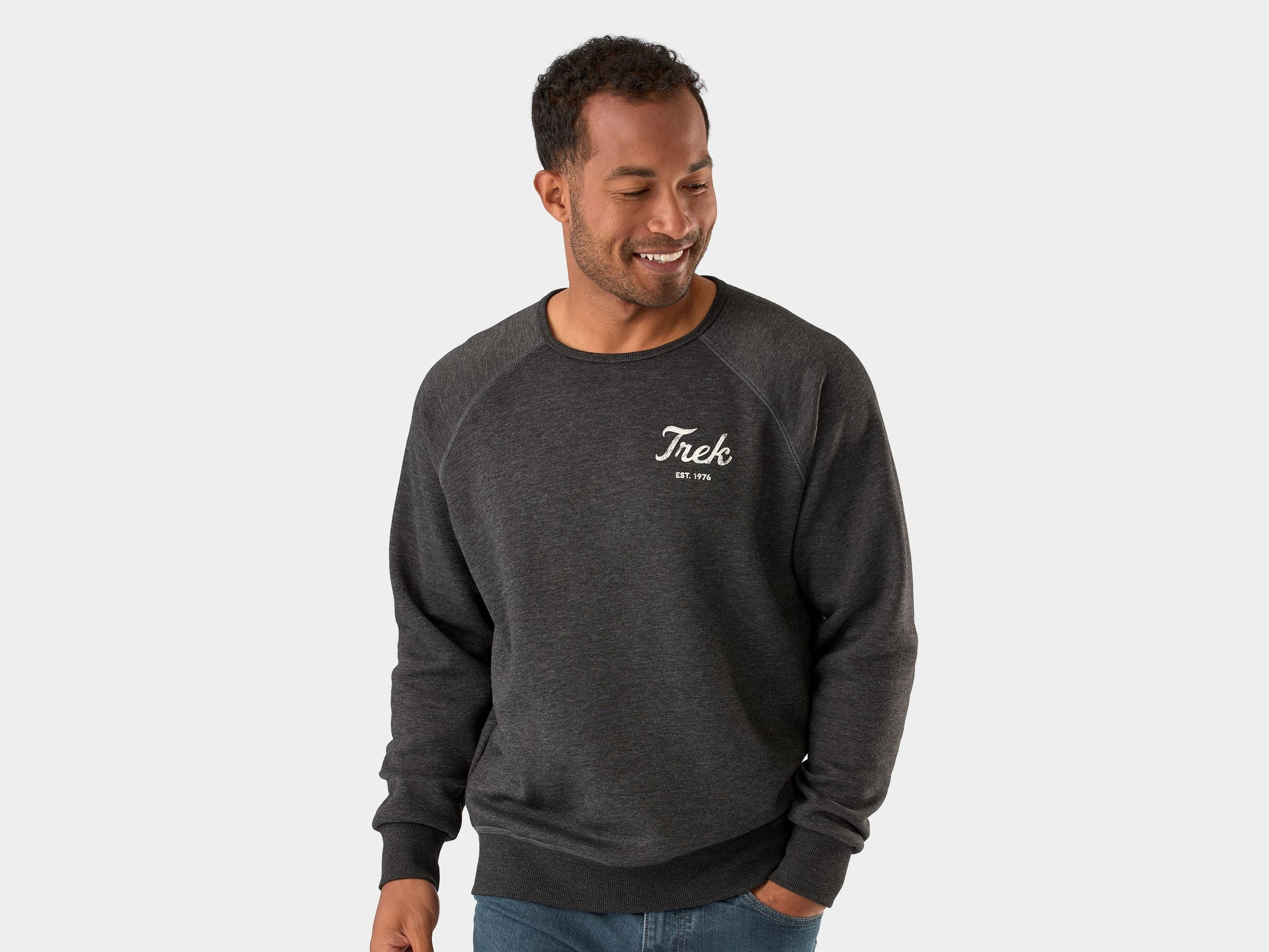 Shirt Trek Script Crewneck Medium Charcoal