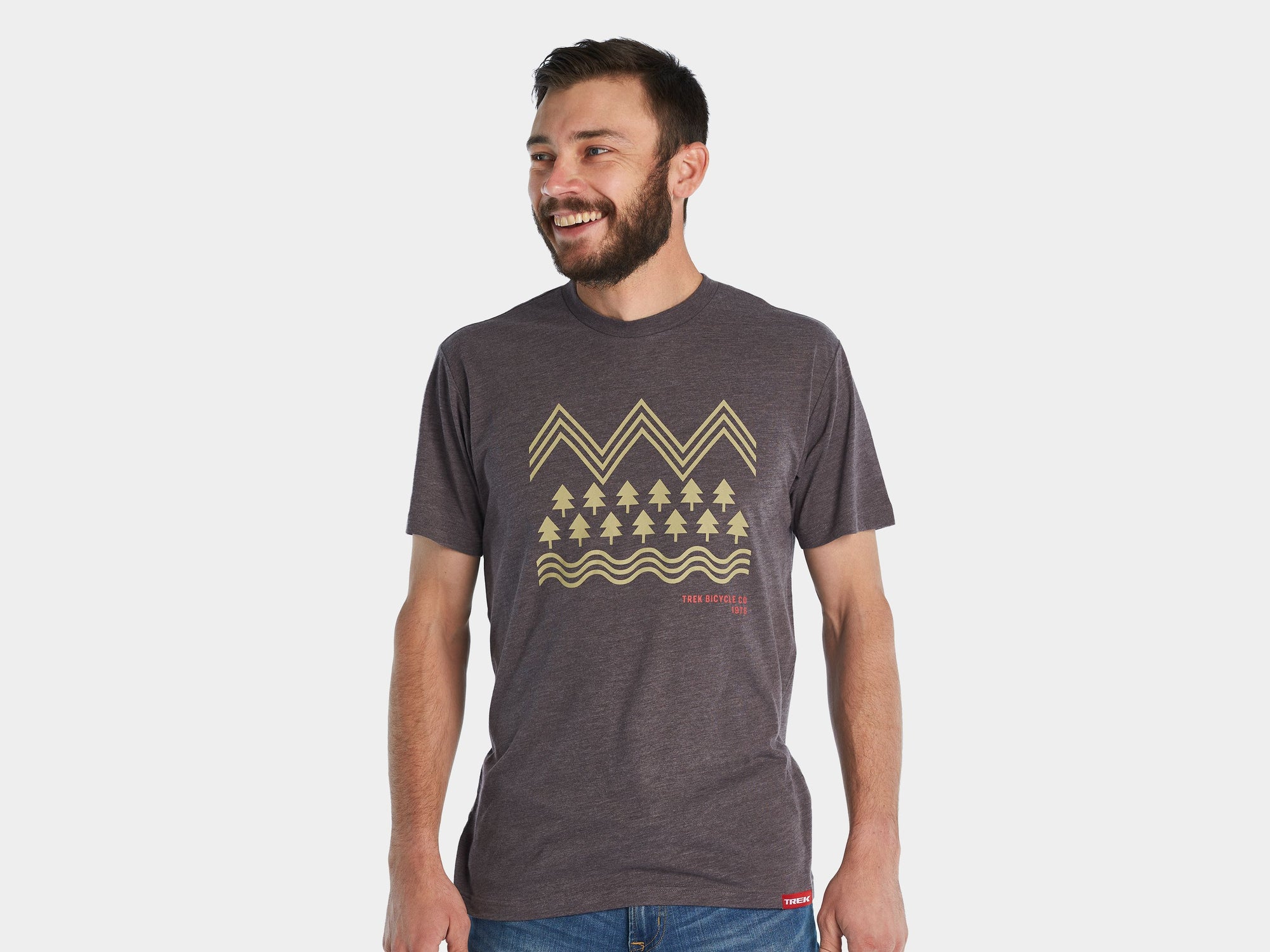 Shirt Trek Wilderness Tee Small Chocolate Brown