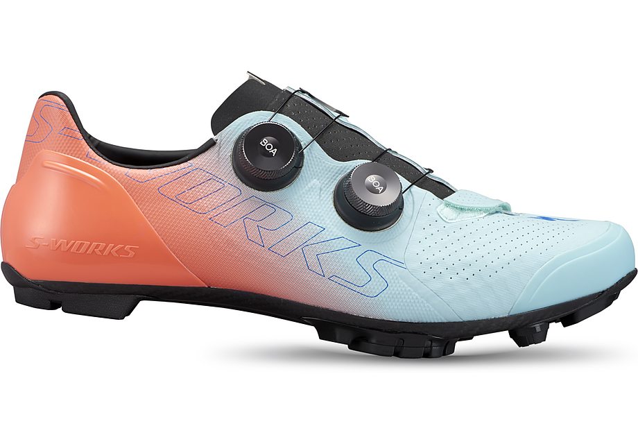 Specialized S-Works recon shoe arctic blue/vivid coral/ sky blue 36