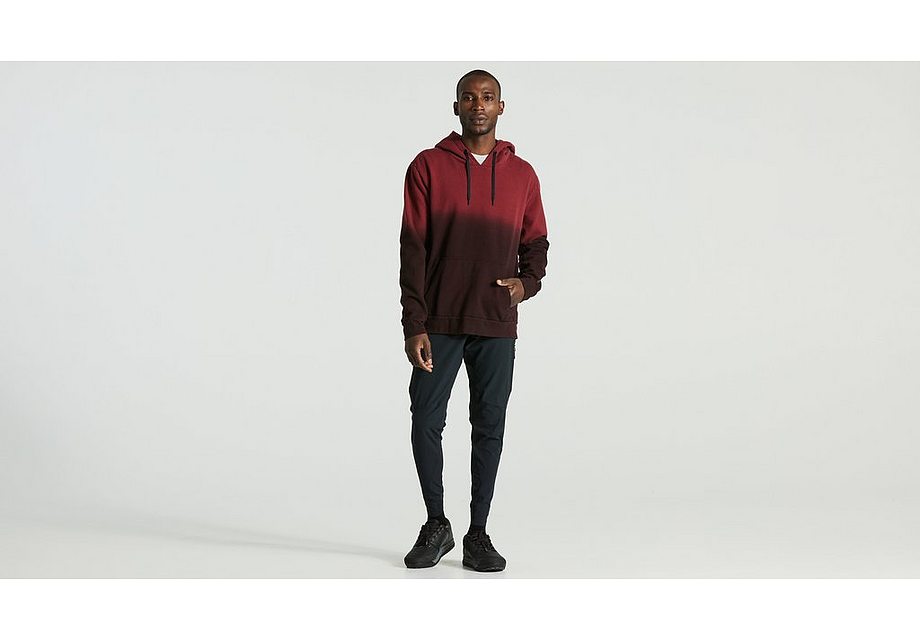 Specialized legacy spray pull-over hoodie men maroon l