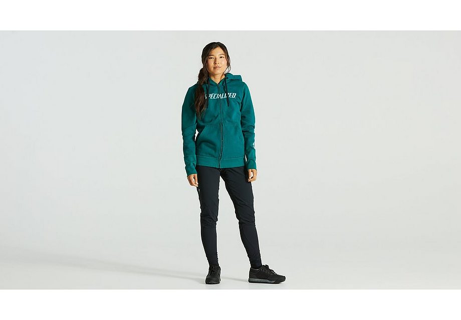 Specialized legacy wordmark zip-up hoodie wmn tropical teal xs