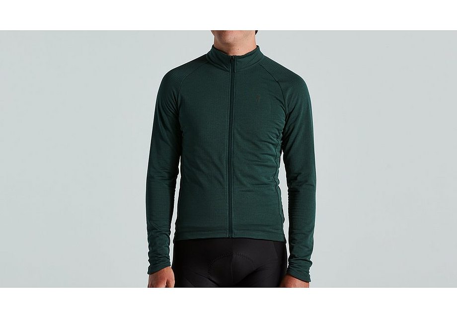 Specialized prime-series thermal jersey ls men forest green xs