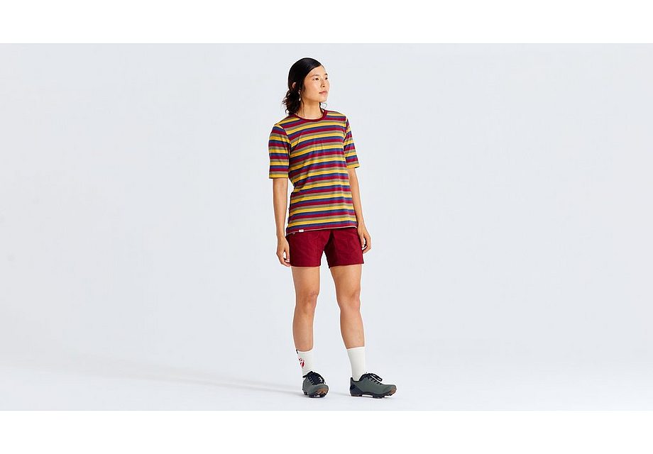 Specialized s/f cotton striped tee ss wmn multi xs