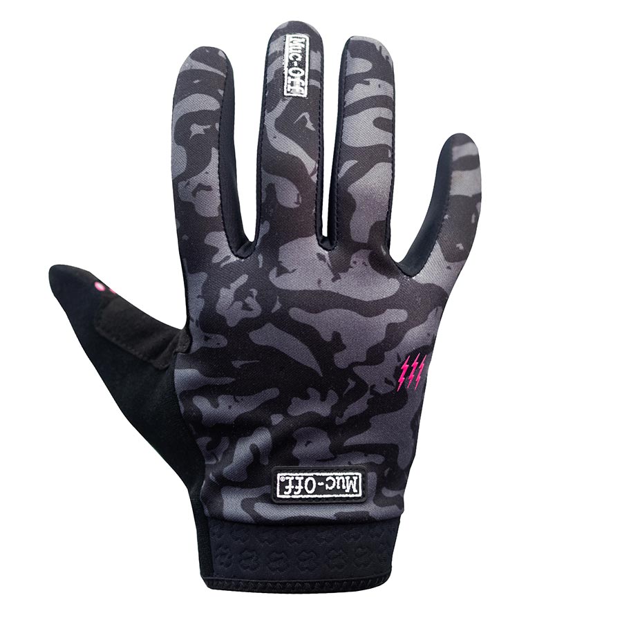 Muc-Off MTB Ride Full Finger Gloves Grey Camo XS Pair