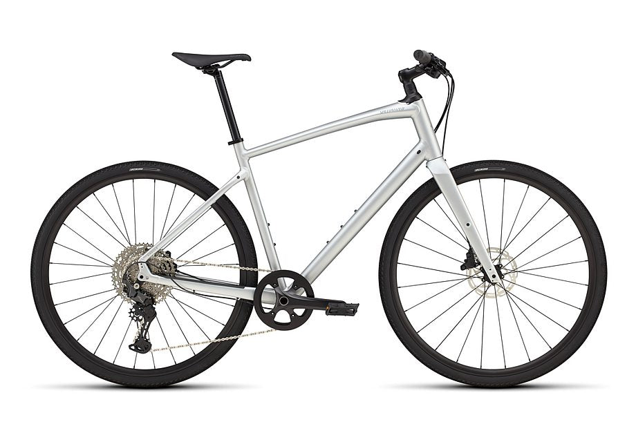 2025 Specialized sirrus x 4.0 bike satin silver dust / cool grey reflective l