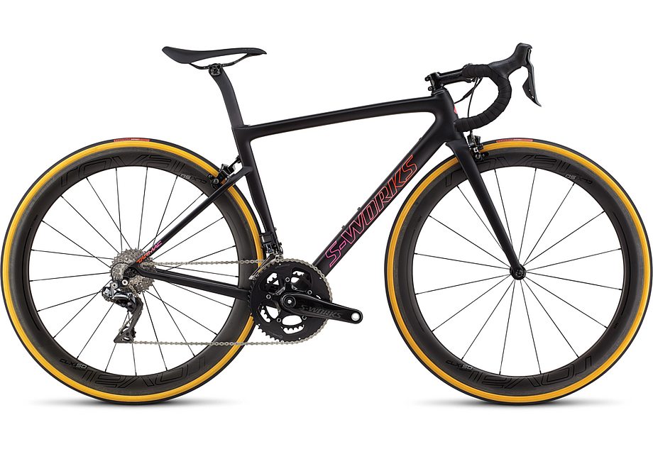 Specialized S-Works tarmac wmn sl6 di2 satin gloss monocoat black/acid purple/rocket red fade 44