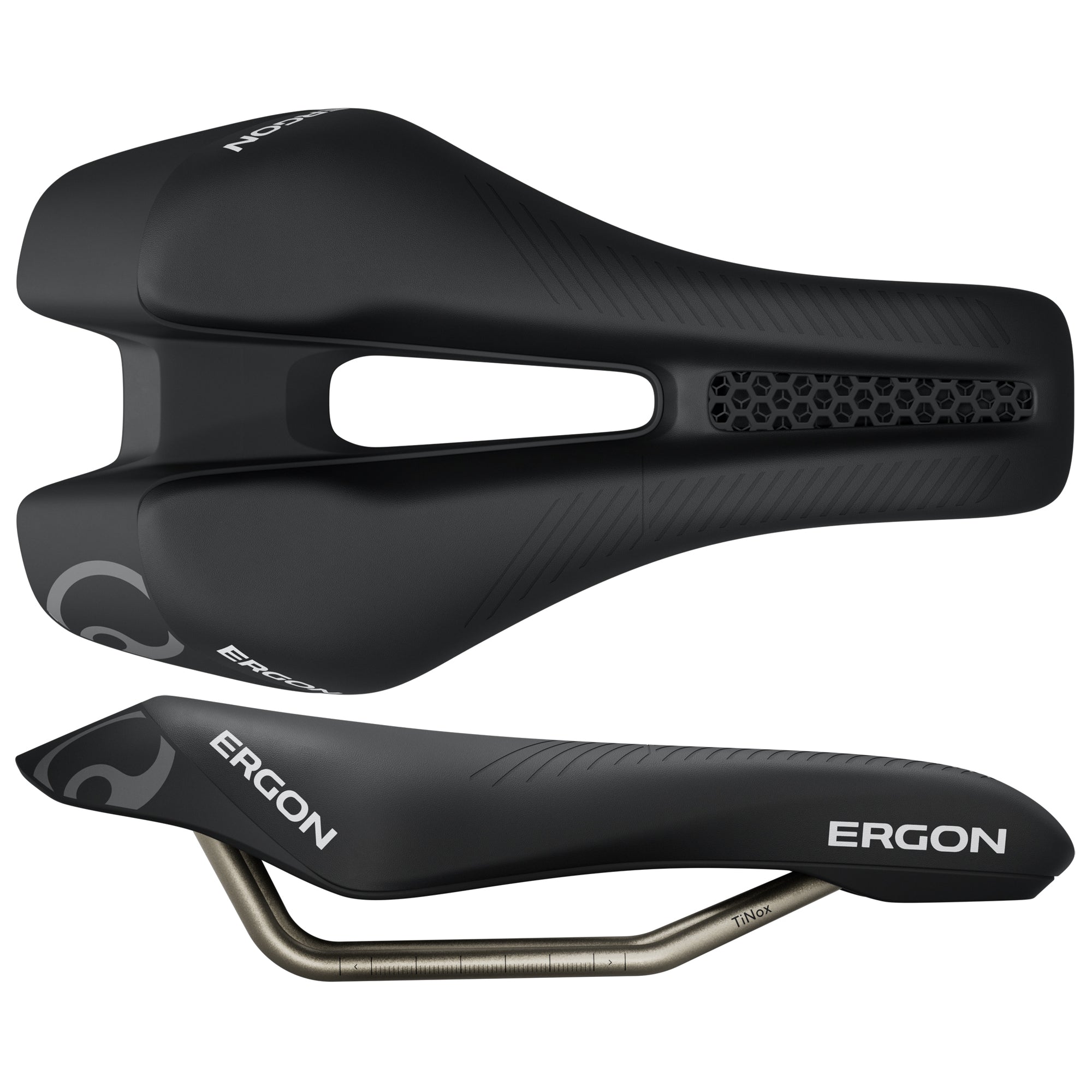 Ergon SR Triathlon Saddle Womens Black Front - Main Image